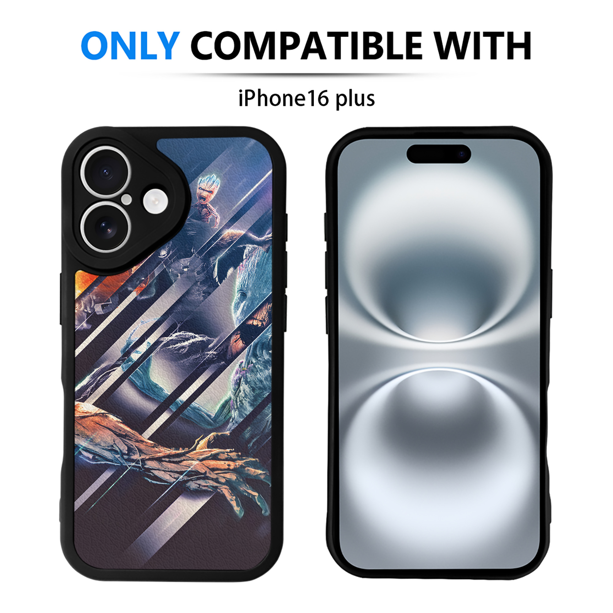 （画像用） アベンジャーズ The Avengers 【iPhone 16シリーズ対応】シリコンスマホケース（レザー調） 材質：シリコン